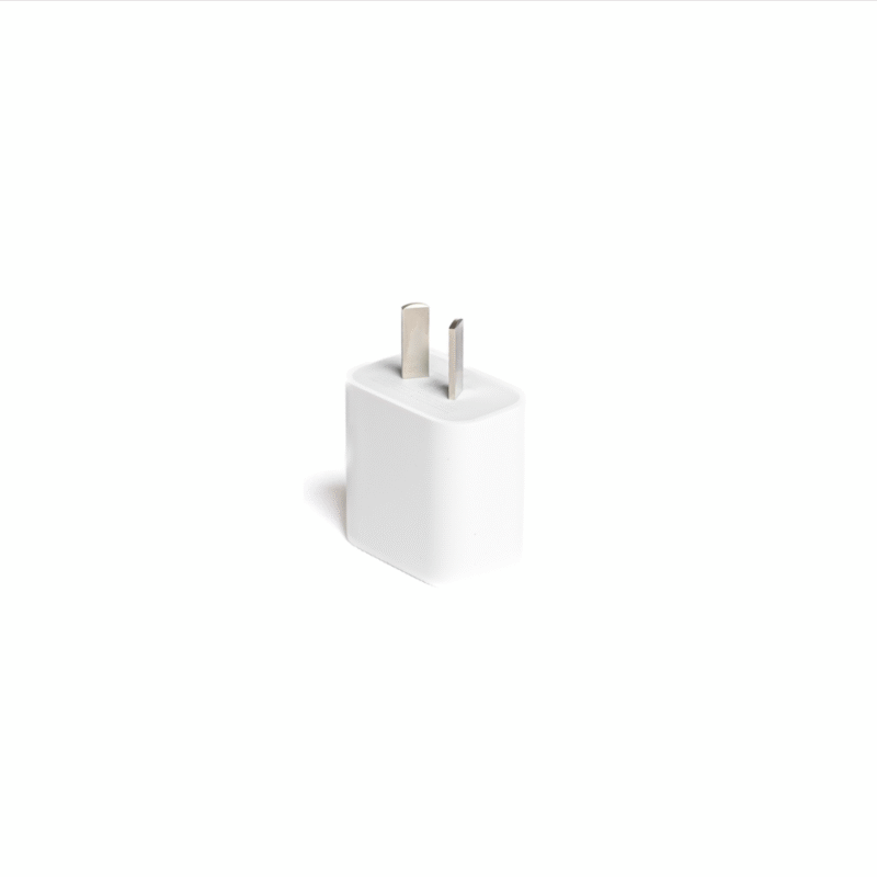 Apple Adaptador Cargador Original 20W Carga Rapida Patas Oblicuas