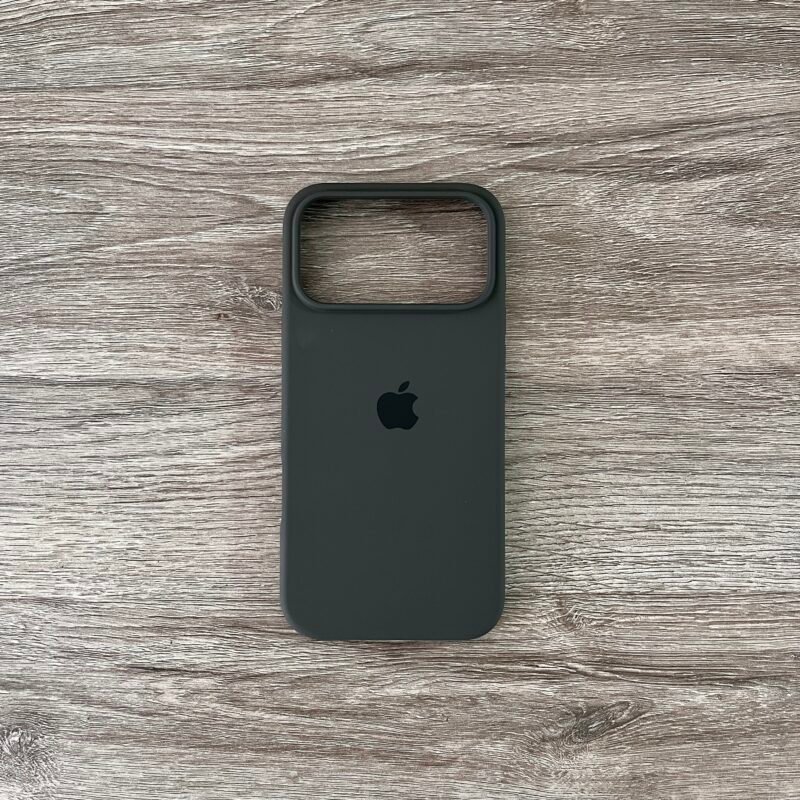 Silicone Case IPhone 17 Pro Max Gris Oscuro