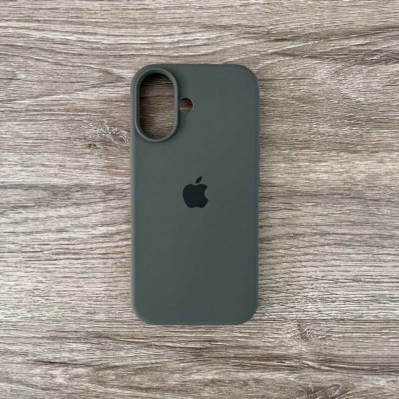 Silicone Case IPhone 17 Gris Medio